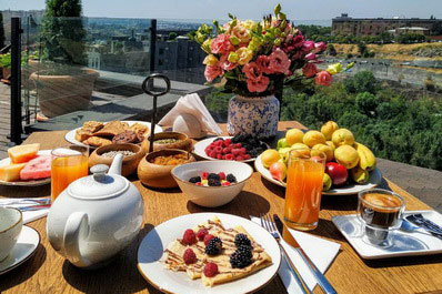 Завтрак, Гостиница Apricot Yerevan