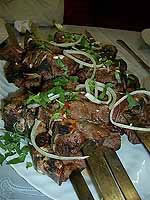 Armenian food - shashlick