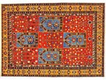 Azerbaijani carpets: Carpet named Agadzhly. Wool. Worsted. Beginning of 19th century. Shirvan group