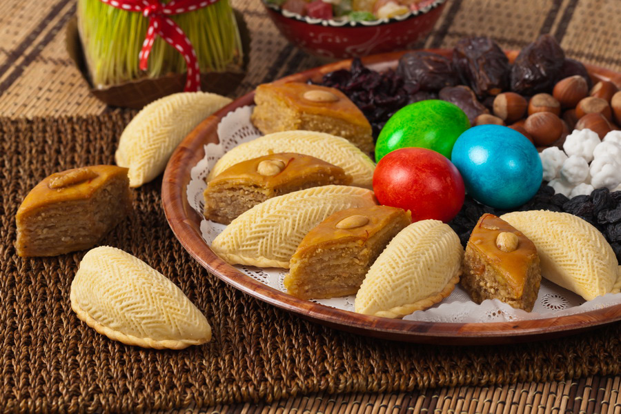Праздничные сладости на Новруз, Азербайджан