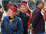 Population of China: Beijing local people wearing traditional headgear