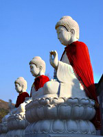 Buddha sculptures in the open air, the North China