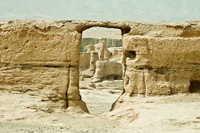 Знаменитые развалины города Гаочан, Турфан