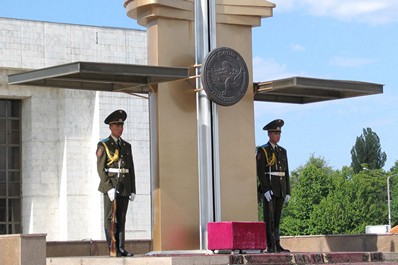 Guard Of Honour at Ala-Too square in Bishkek