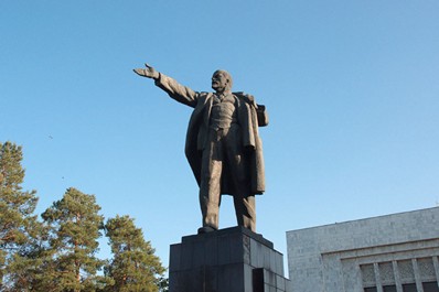 Vladimir Lenin monument in Bishkek