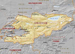 Карта Киргизии