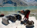 Tajik woman at work in Ura Tube