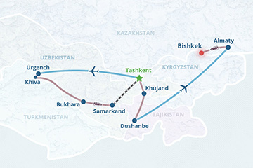 Mapa del itinerario