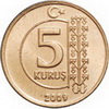 5 kuruş, Moneda de Turquía