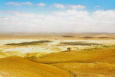 トルクメニスタンの砂漠の夏