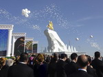 Monument to Arkadag in Ashgabat