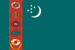 National Flag of Turkmenistan