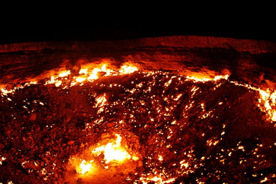 Gas crater