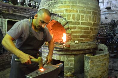 Working blacksmith, Bukhara
