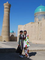 Bukhara girls, Uzbekistan