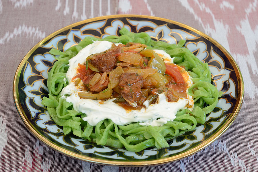Shivit oshi, Gastronomie à Khiva