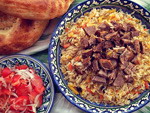Sariegli palov - Uzbek plov on melted butter