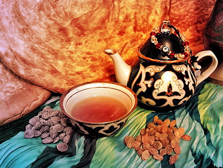 uzbek tea uzbekistan cuisine traditions drink main choy kuk popular most starts ends meal any