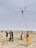 Darboz performance of rope-walkers, Uzbekistan Darboz performance of rope-walkers, Uzbekistan