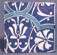 Detail of architectural decor (majolica)
