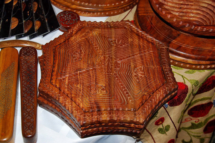 Wood carving, Uzbekistan
