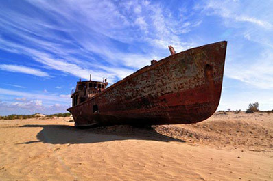 Ships cemetery, Muynak