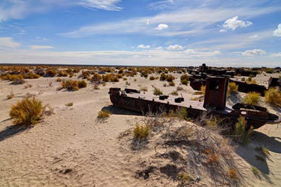 Ships cemetery, Muynak