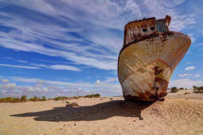 Ships cemetery, Muynak