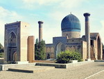 Euronews broadcasts about the Gur Emir mausoleum