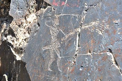 Petroglyphs in Uzbekistan