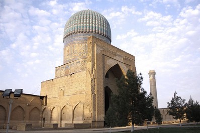 La mosquée Bibi-Khanum à Samarkand, l’Ouzbékistan