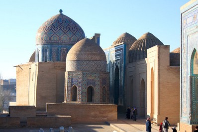 シャーヒズィンダ埋葬施設の複合体、サマルカンド、ウズベキスタン