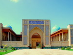 Hast-Imam Ensemble: facade of the main mosque of the complex