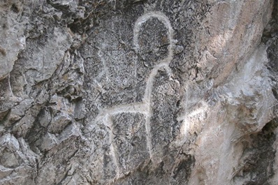 Petroglifos en Hodjikent, cerca de Tashkent