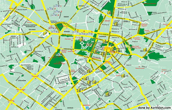 Ташкент карта города