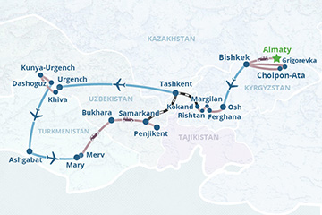 Tour map