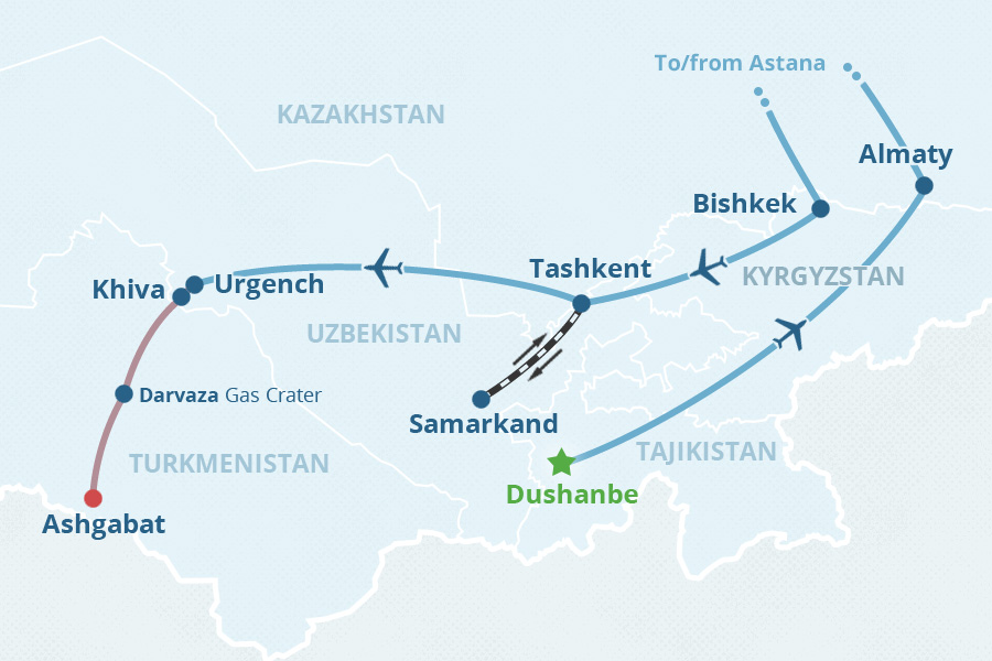 Tour map