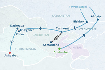 Tour map