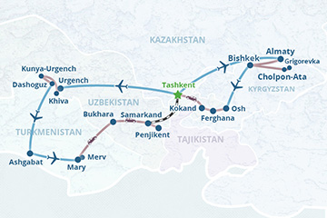 Tour map