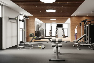 Gym, Courtyard by Marriott Hotel