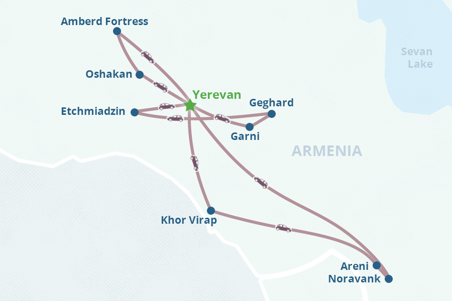 Mapa del itinerario