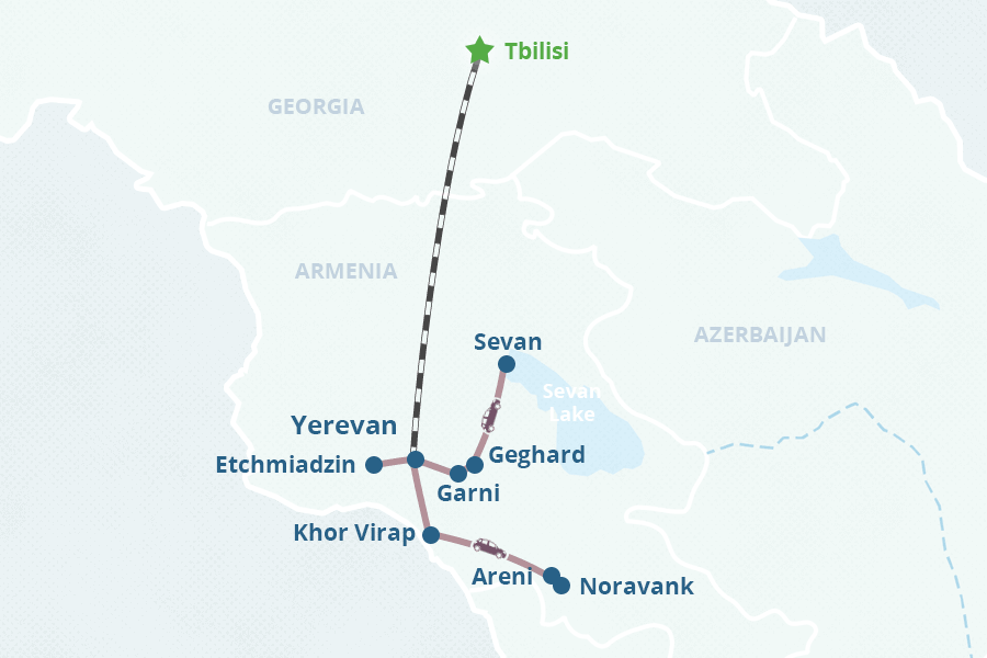 Mapa del itinerario