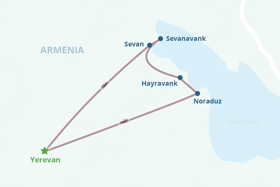 Mapa del itinerario