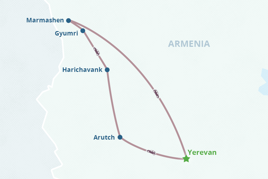 Mapa del itinerario