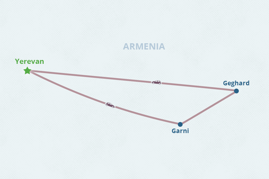 Mapa del itinerario