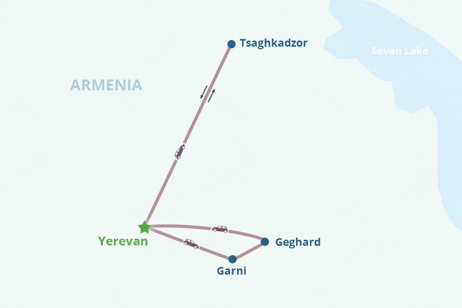 Mapa del itinerario