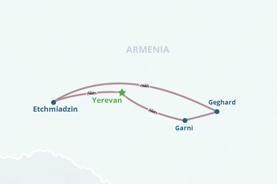 Mapa del itinerario