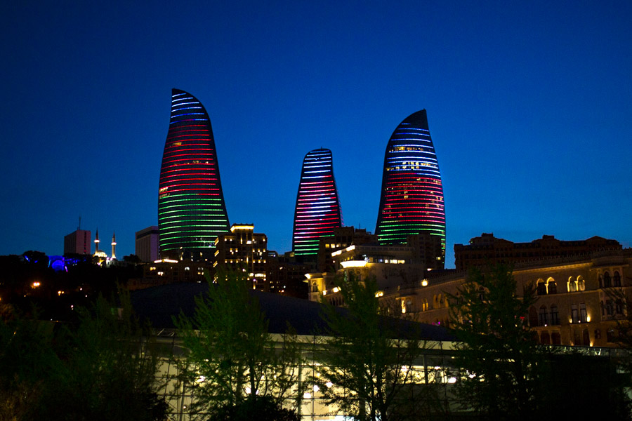 Flame Towers, Baku Flame Towers a Baku, Azerbaigian