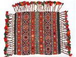 Azerbaijani carpets: Fragment of mafrash. Wool. Lint-free. The end of the 19th century. Garabakh group, Barda, Azerbaijan