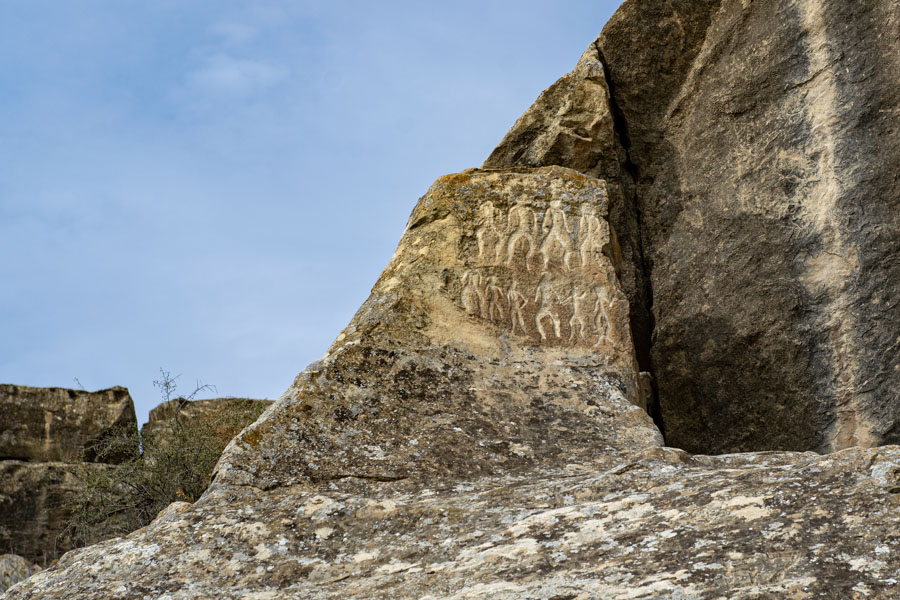 Petroglifi di Gobustan vicino a Baku Petroglifi di Gobustan vicino a Baku